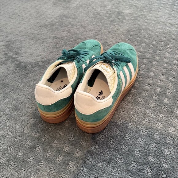 Adidas Originals Gazelle Bold Sneakers – Green, Size 9 - Picture 3 of 6